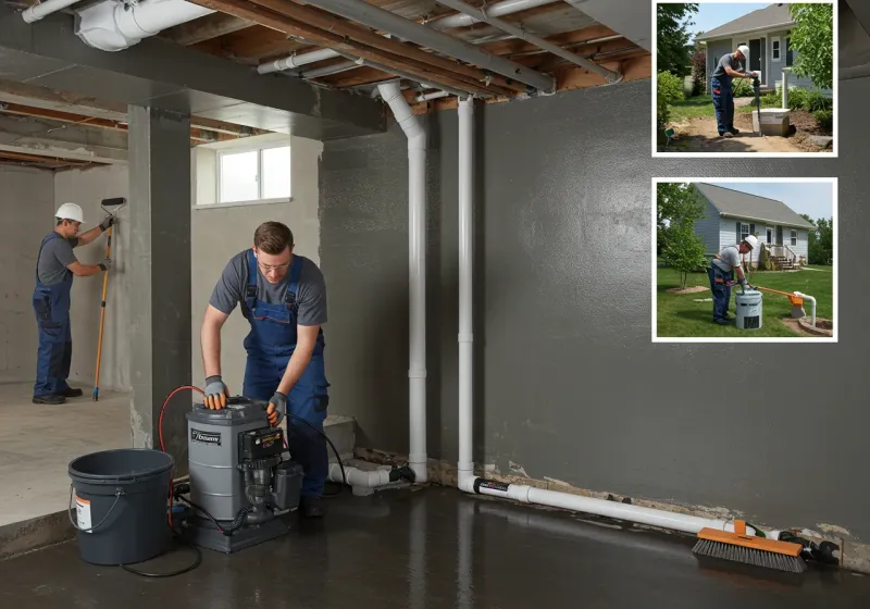 Basement Waterproofing and Flood Prevention process in Clay County, AL